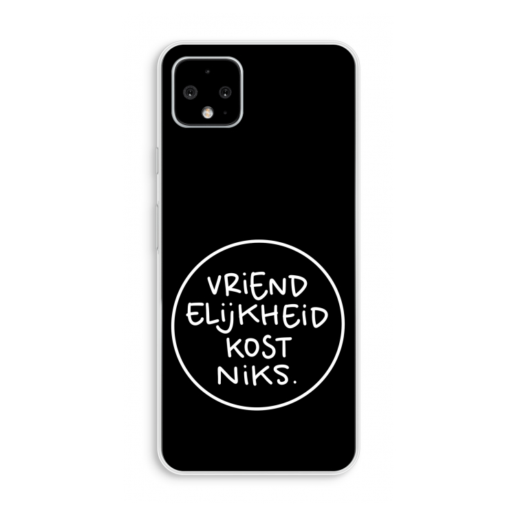 Vriendelijkheid: Pixel 4 XL Transparant Hoesje