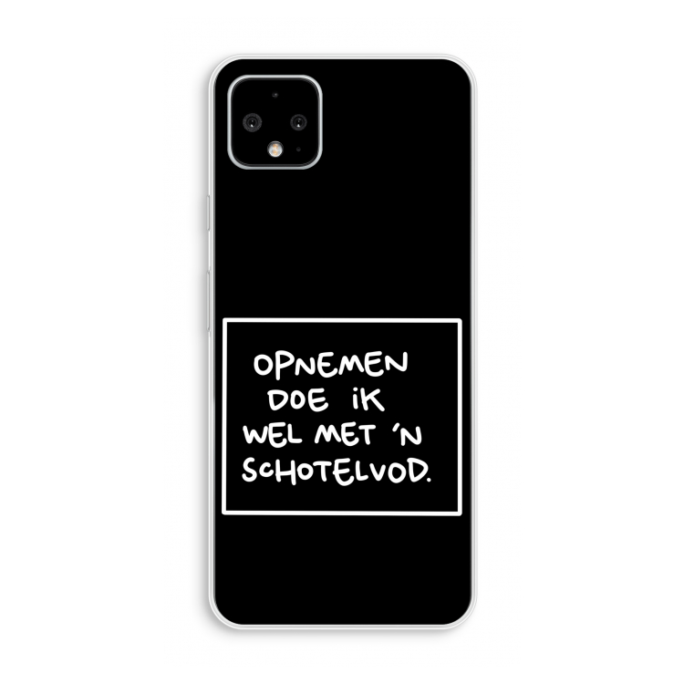 Schotelvod: Pixel 4 XL Transparant Hoesje