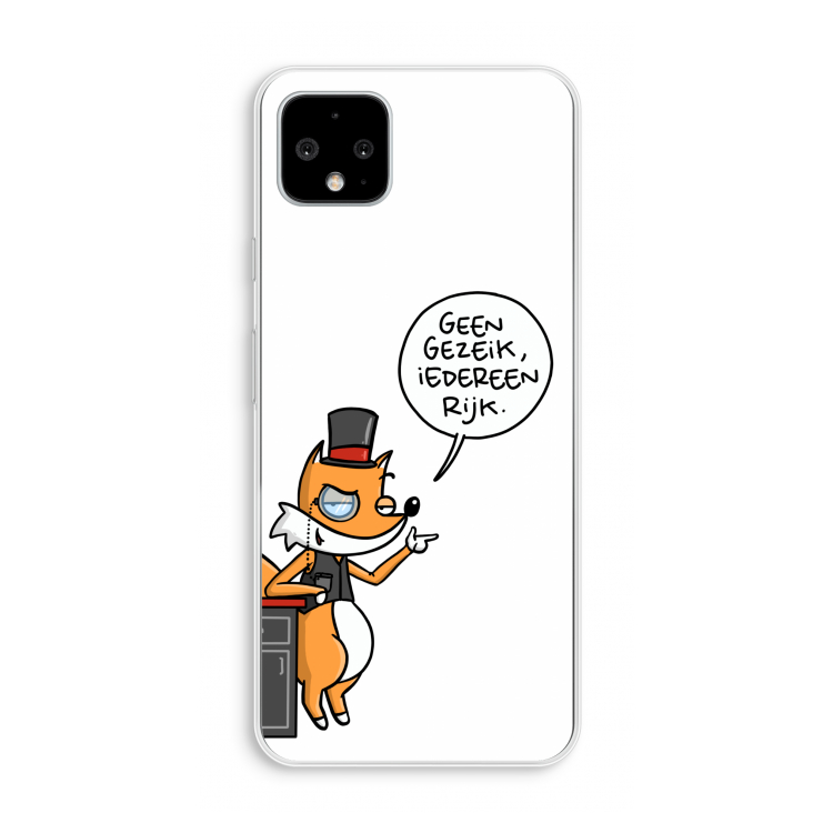 Geen Gezeik: Pixel 4 XL Transparant Hoesje