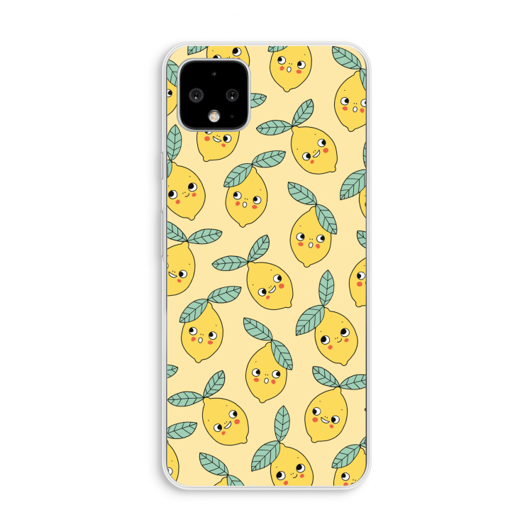 Citroenen: Pixel 4 XL Transparant Hoesje
