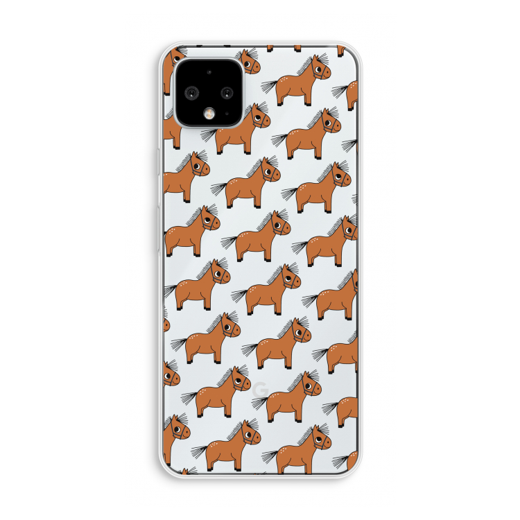 Pony: Pixel 4 XL Transparant Hoesje