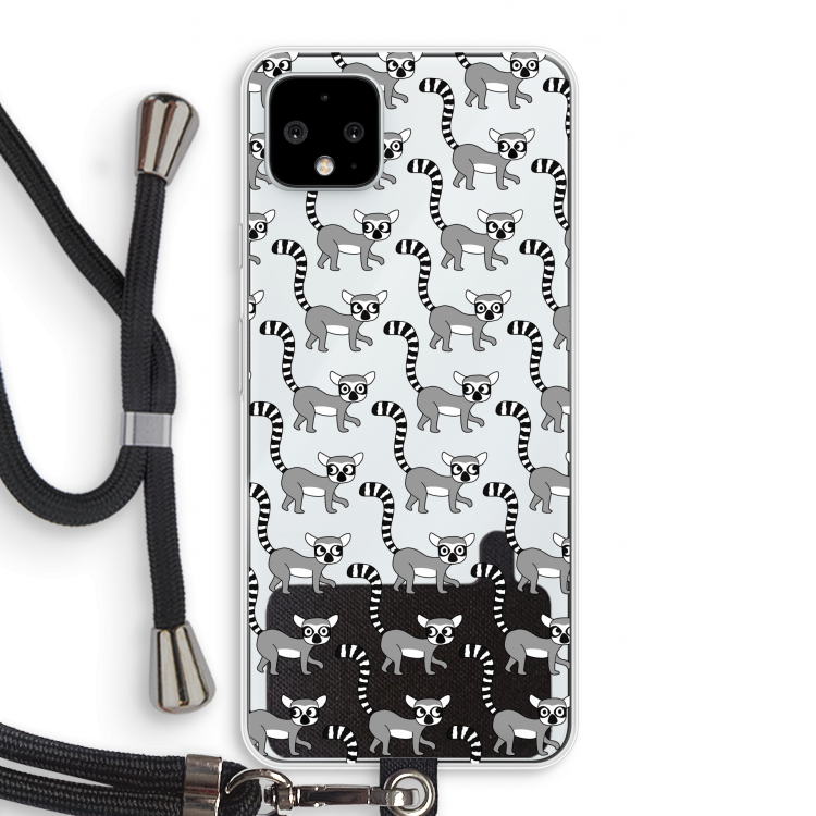 Makis: Pixel 4 XL Transparant Hoesje met koord