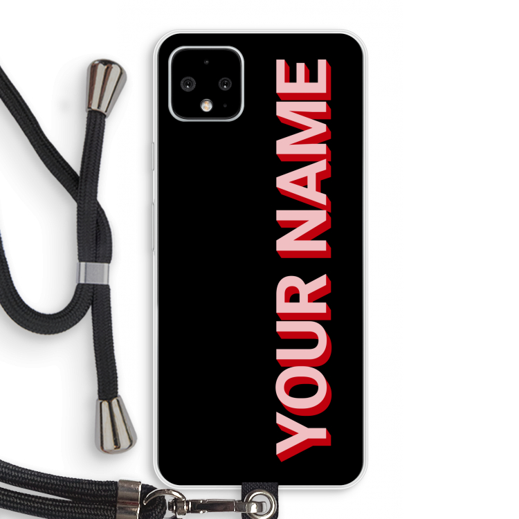 Namecase: Pixel 4 XL Transparant Hoesje met koord