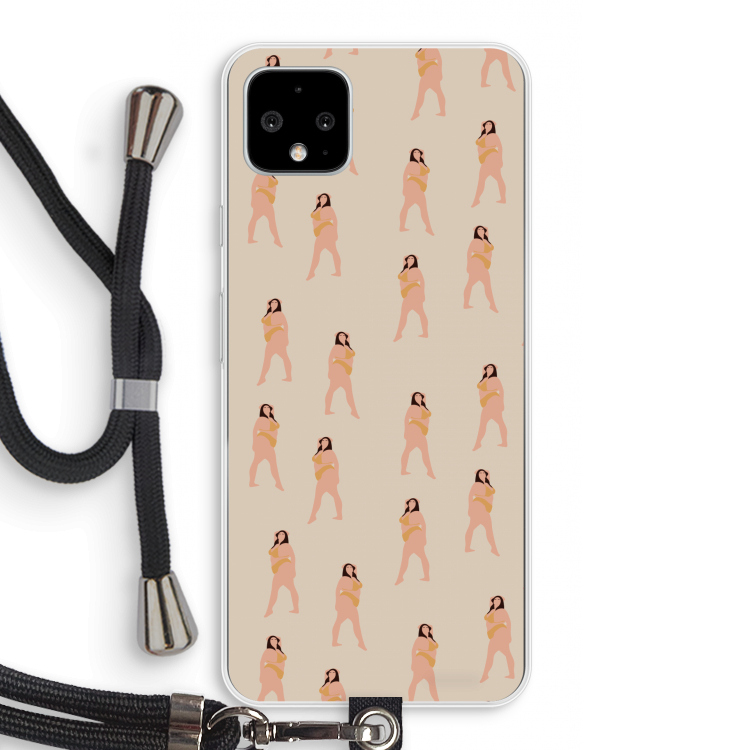 You're so golden: Pixel 4 XL Transparant Hoesje met koord