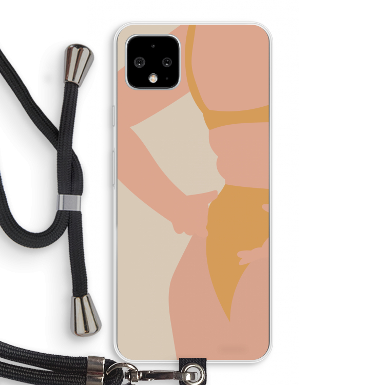 Bikini body: Pixel 4 XL Transparant Hoesje met koord