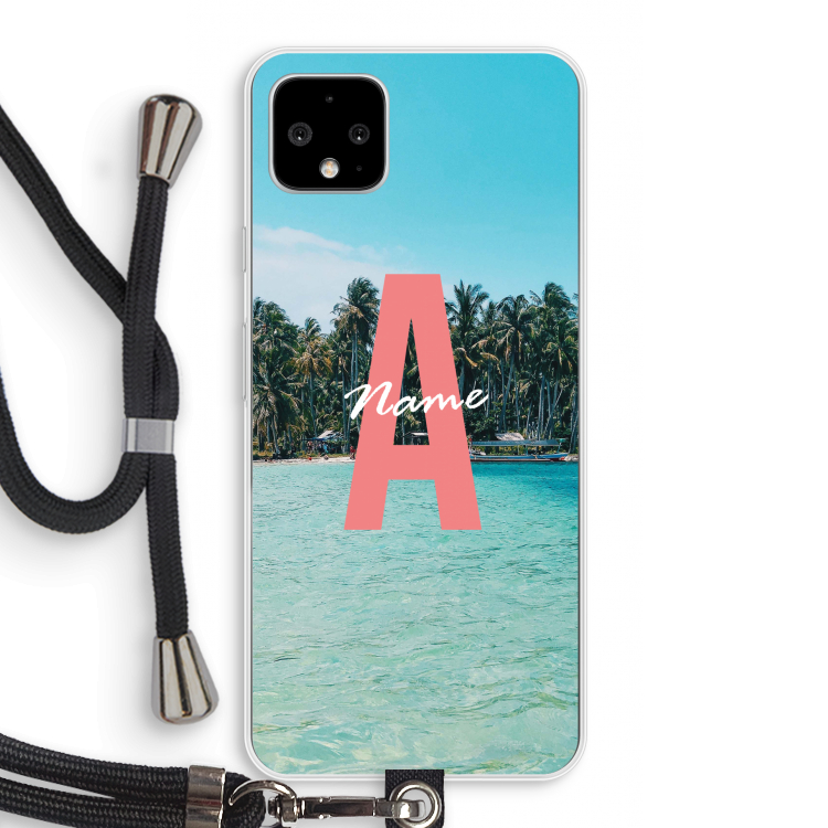 Pacific Dream: Pixel 4 XL Transparant Hoesje met koord