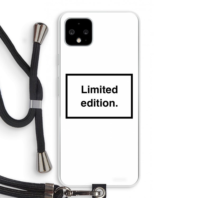 Limited edition: Pixel 4 XL Transparant Hoesje met koord