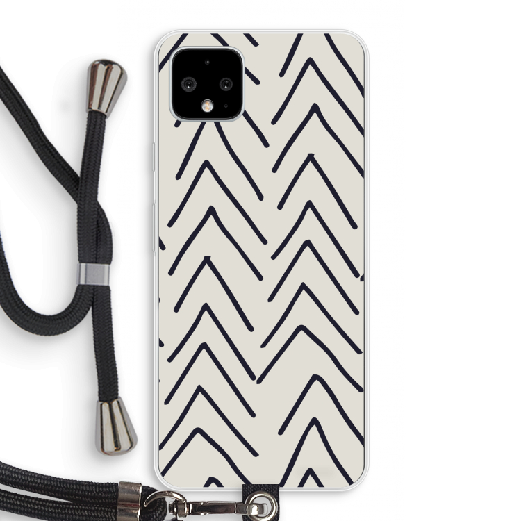 Marrakech Arrows: Pixel 4 XL Transparant Hoesje met koord