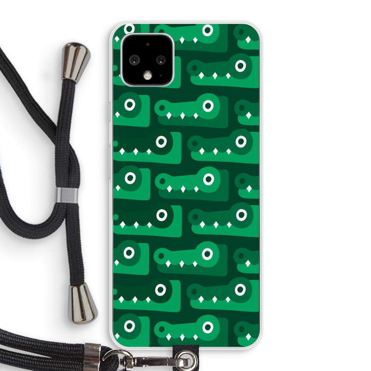 Crocs: Pixel 4 XL Transparant Hoesje met koord
