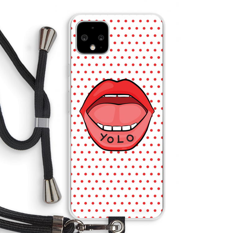 Yolo Denise: Pixel 4 XL Transparant Hoesje met koord