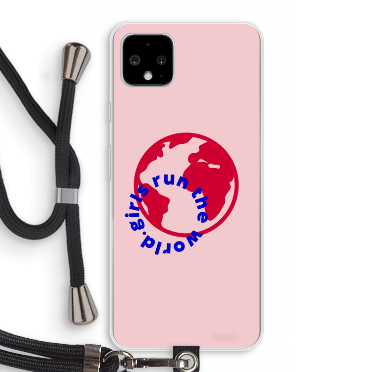 Run The World: Pixel 4 XL Transparant Hoesje met koord