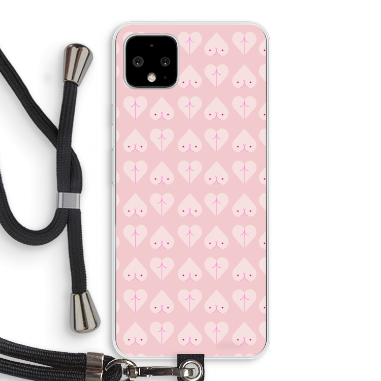 Ass 'n Titties: Pixel 4 XL Transparant Hoesje met koord