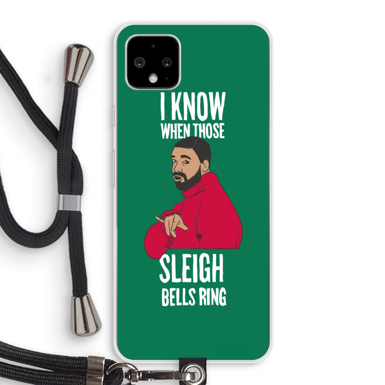 Sleigh Bells Ring: Pixel 4 XL Transparant Hoesje met koord