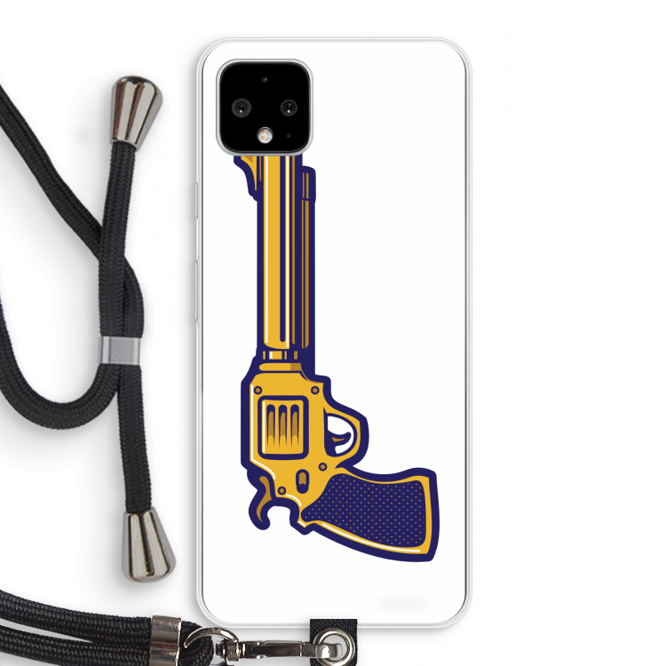 Pew Pew Pew: Pixel 4 XL Transparant Hoesje met koord