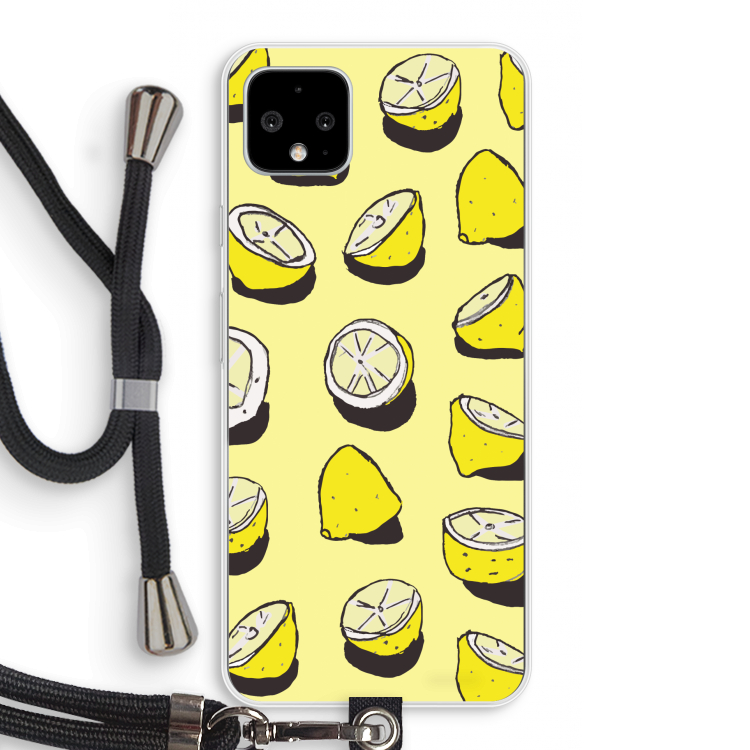 When Life Gives You Lemons...: Pixel 4 XL Transparant Hoesje met koord