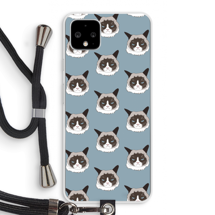 It's a Purrr Case: Pixel 4 XL Transparant Hoesje met koord