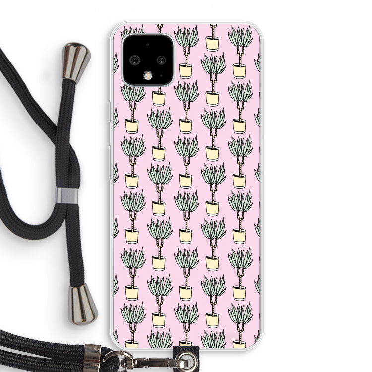 Boompje: Pixel 4 XL Transparant Hoesje met koord
