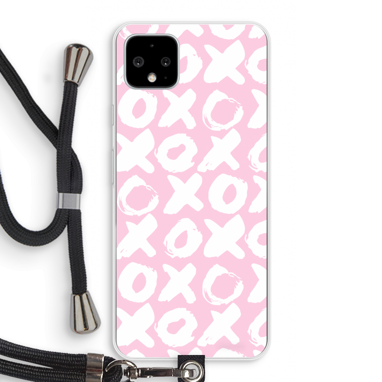 XOXO: Pixel 4 XL Transparant Hoesje met koord