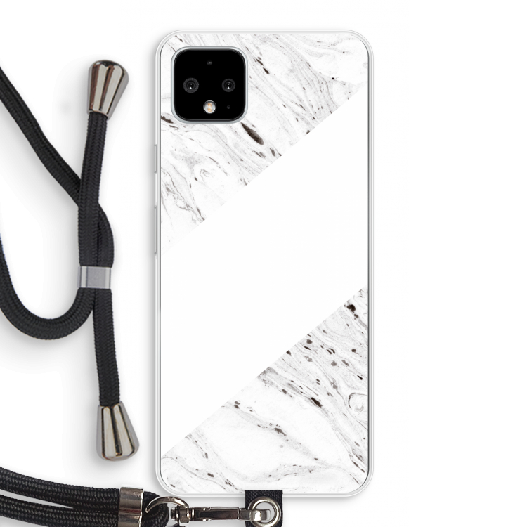 Biggest stripe: Pixel 4 XL Transparant Hoesje met koord