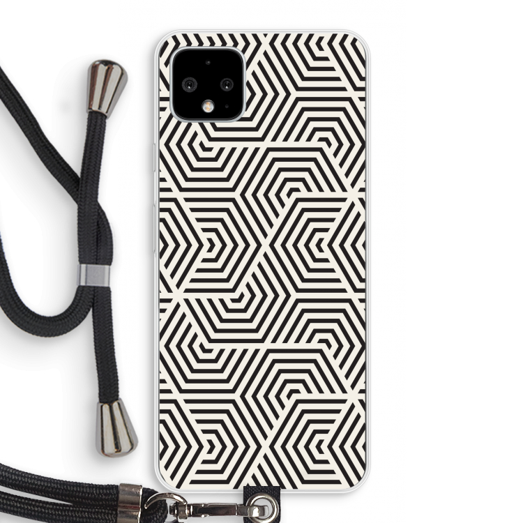 Magic pattern: Pixel 4 XL Transparant Hoesje met koord