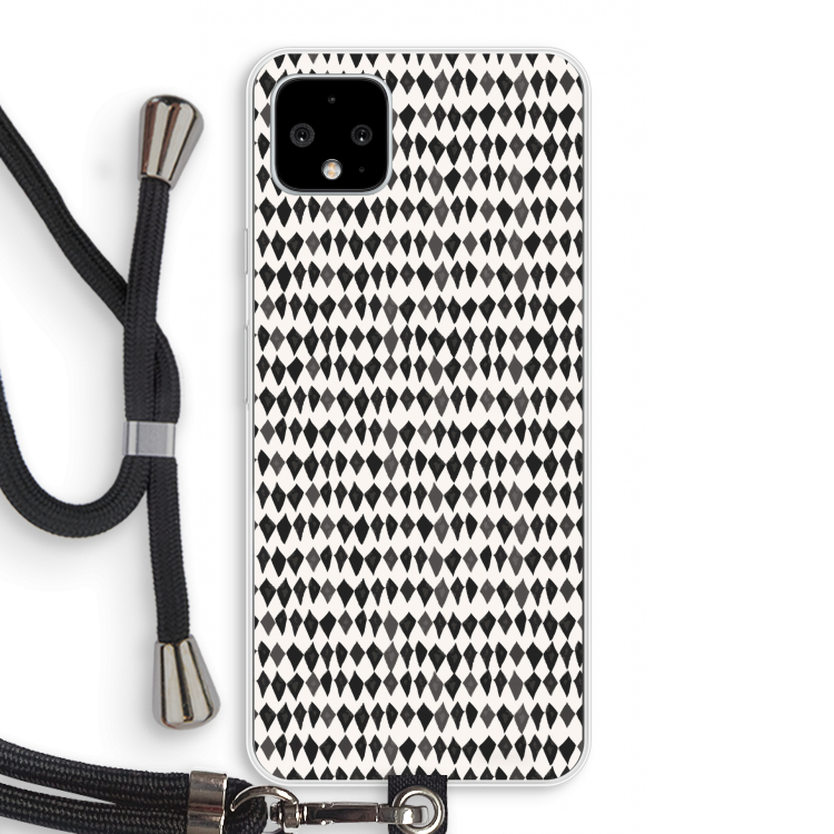 Crazy shapes: Pixel 4 XL Transparant Hoesje met koord