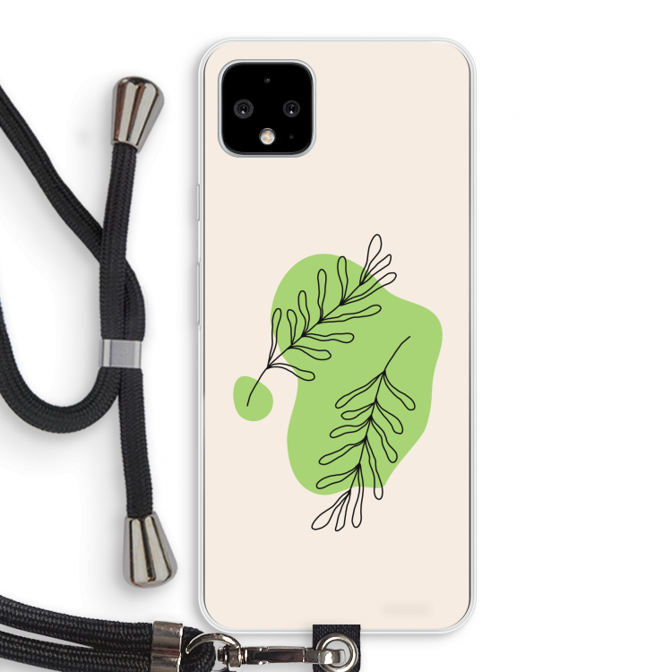 Beleaf in you: Pixel 4 XL Transparant Hoesje met koord