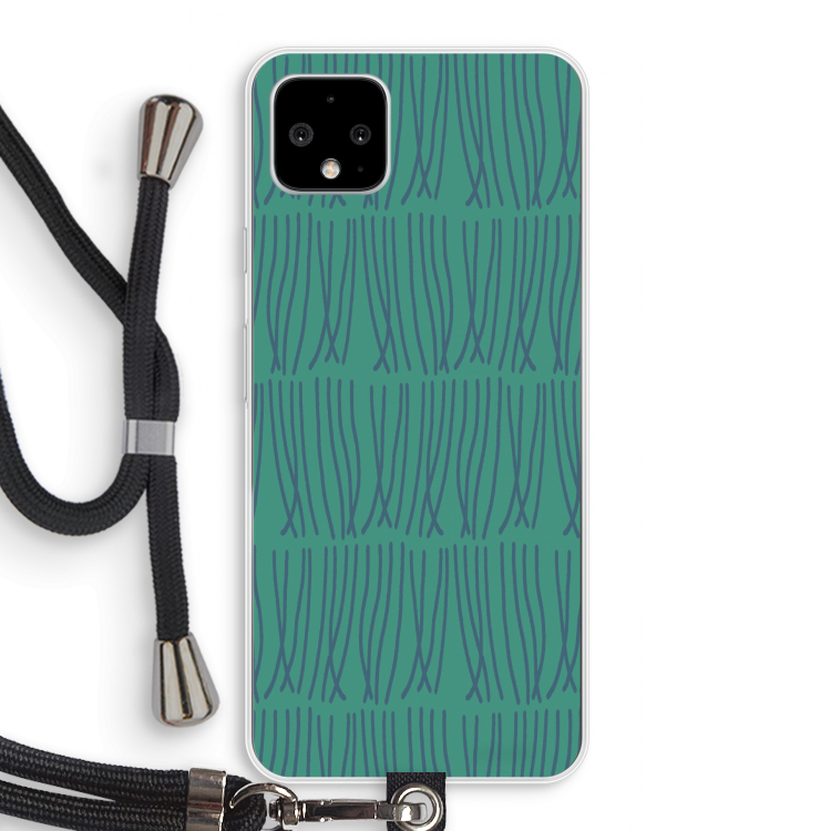 Swirls: Pixel 4 XL Transparant Hoesje met koord