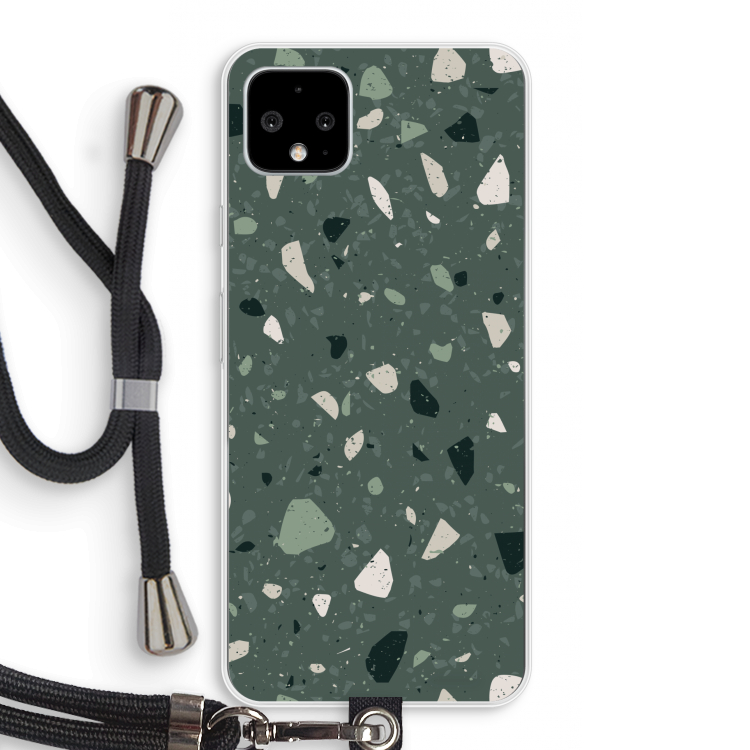 Terrazzo N°19: Pixel 4 XL Transparant Hoesje met koord