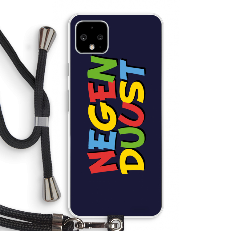 90's One: Pixel 4 XL Transparant Hoesje met koord