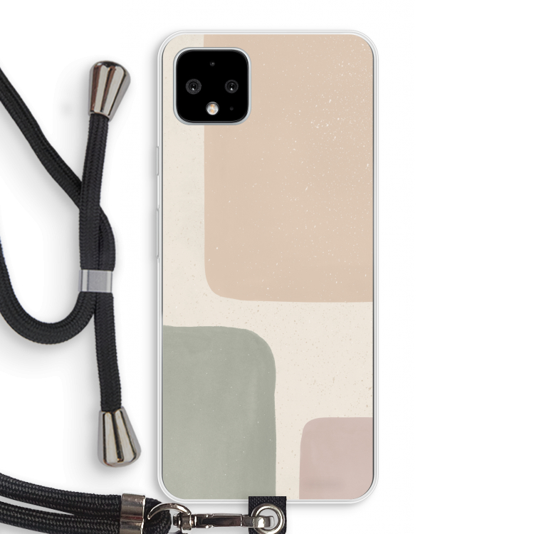 Geo #7: Pixel 4 XL Transparant Hoesje met koord