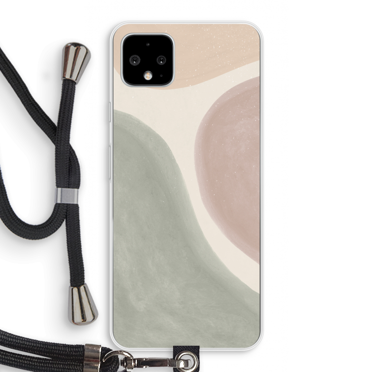 Geo #6: Pixel 4 XL Transparant Hoesje met koord