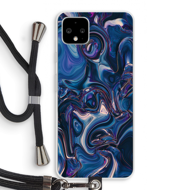 Mirrored Mirage: Pixel 4 XL Transparant Hoesje met koord