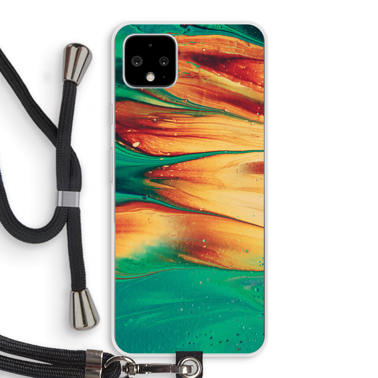 Green Inferno: Pixel 4 XL Transparant Hoesje met koord