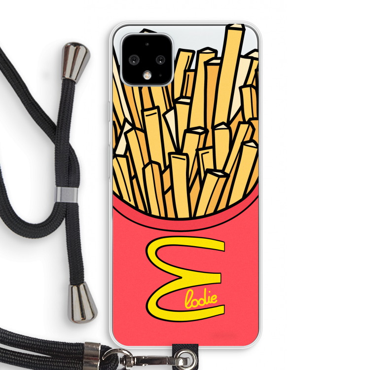McElodie: Pixel 4 XL Transparant Hoesje met koord