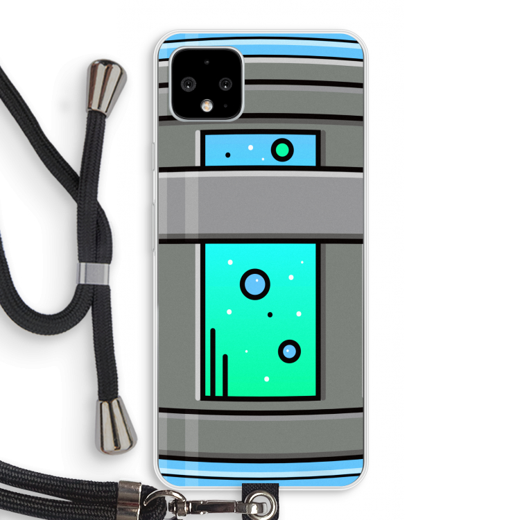 Chug Bottle: Pixel 4 XL Transparant Hoesje met koord