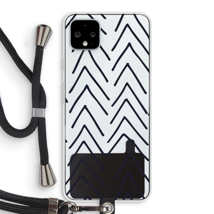 Marrakech Arrows: Pixel 4 XL Transparant Hoesje met koord