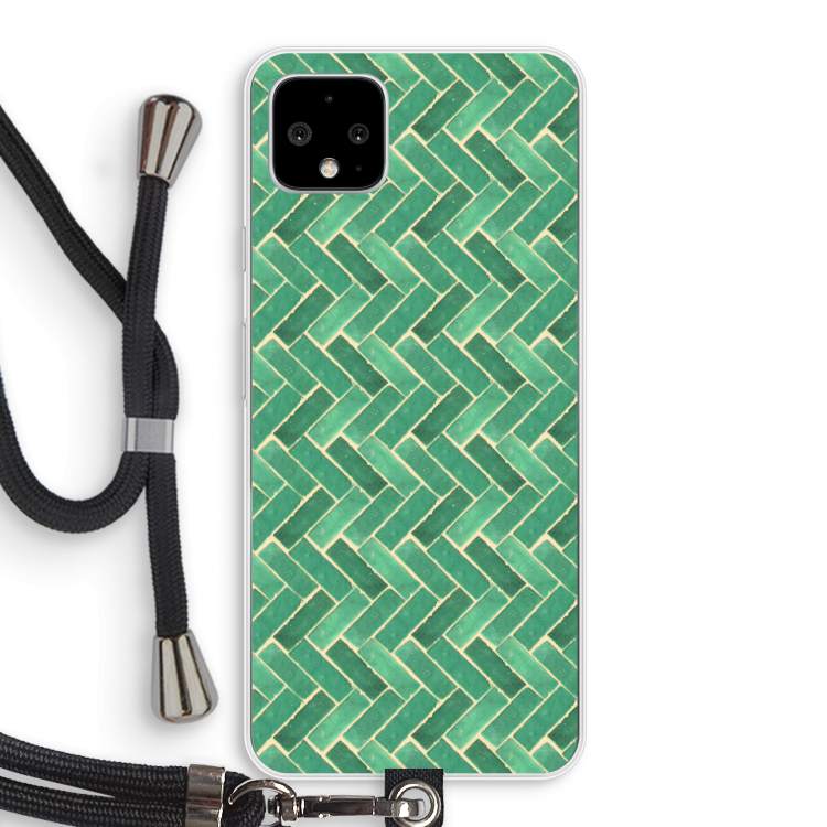 Moroccan tiles 2: Pixel 4 XL Transparant Hoesje met koord