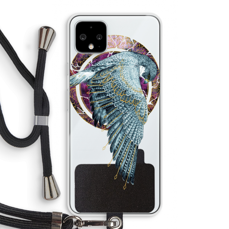 Golden Falcon: Pixel 4 XL Transparant Hoesje met koord