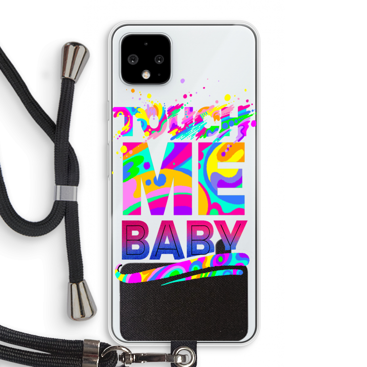 Touch Me: Pixel 4 XL Transparant Hoesje met koord
