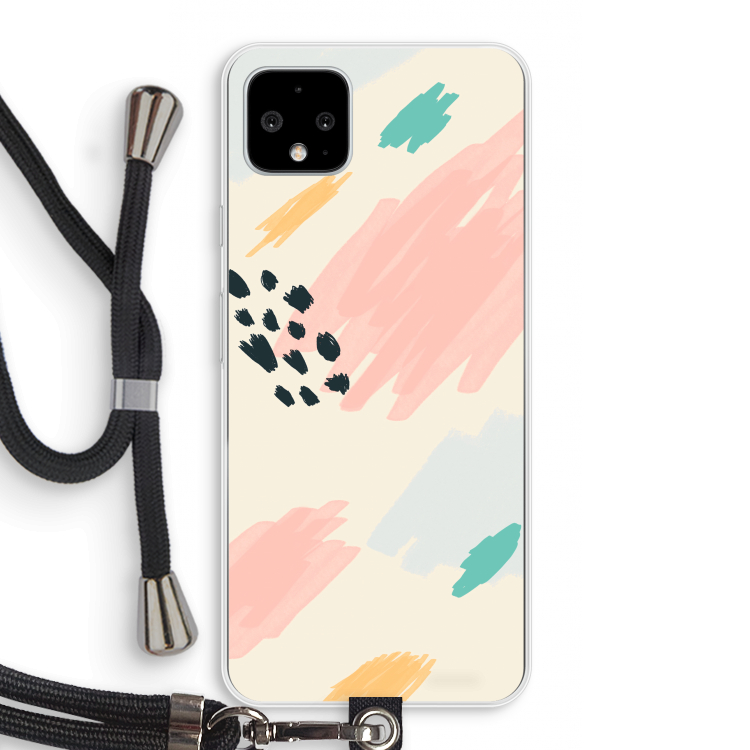 Sunday Chillings: Pixel 4 XL Transparant Hoesje met koord