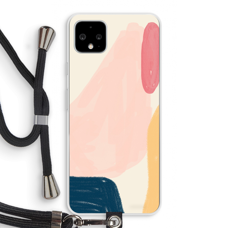 Saturday Flow: Pixel 4 XL Transparant Hoesje met koord