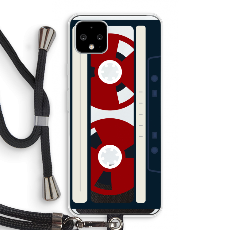 Here's your tape: Pixel 4 XL Transparant Hoesje met koord
