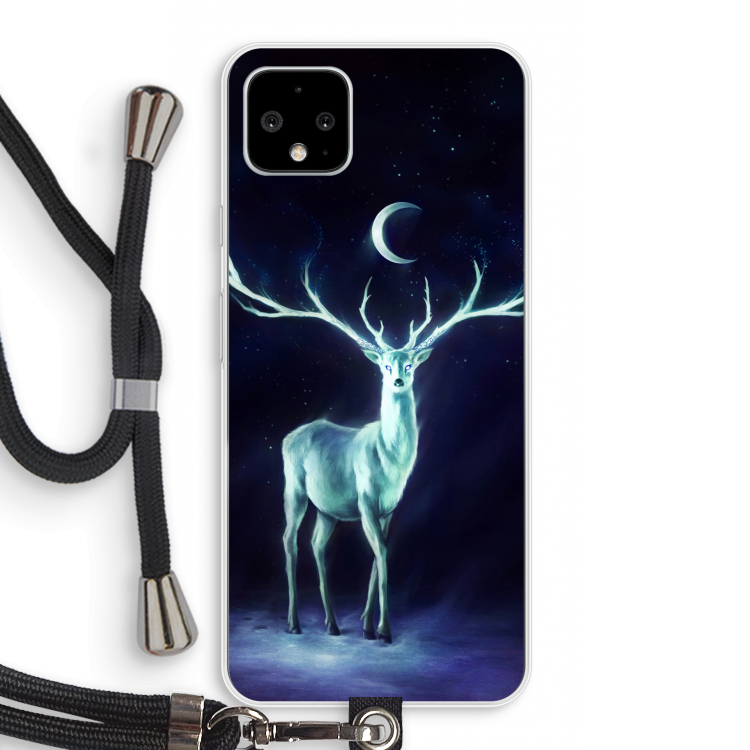 Nightbringer: Pixel 4 XL Transparant Hoesje met koord
