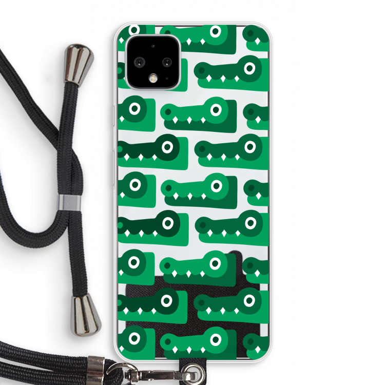 Crocs: Pixel 4 XL Transparant Hoesje met koord