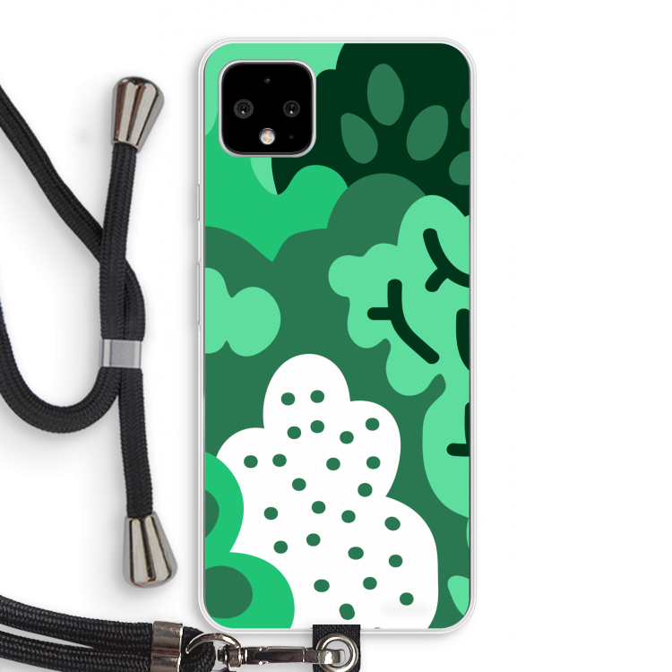 Bushes: Pixel 4 XL Transparant Hoesje met koord