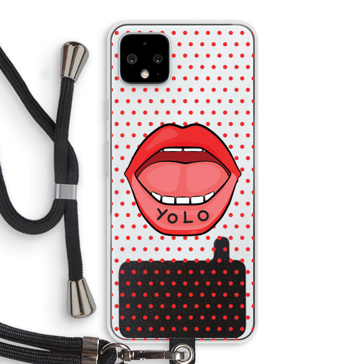 Yolo Denise: Pixel 4 XL Transparant Hoesje met koord