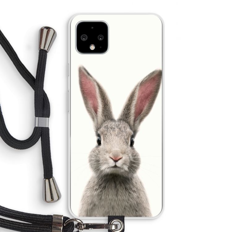 Daisy: Pixel 4 XL Transparant Hoesje met koord