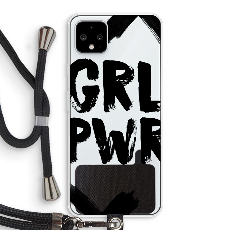 Girl Power #2: Pixel 4 XL Transparant Hoesje met koord