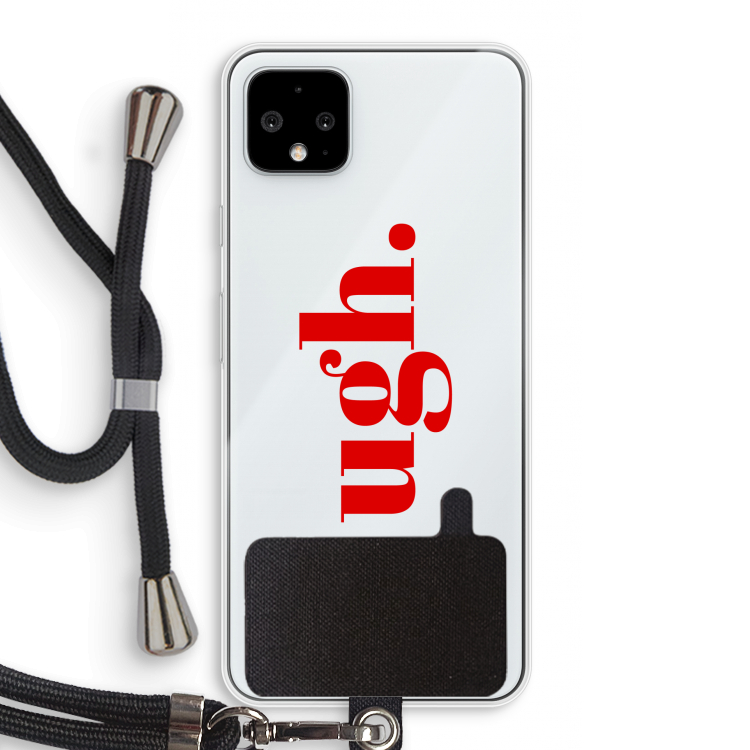 Ugh: Pixel 4 XL Transparant Hoesje met koord