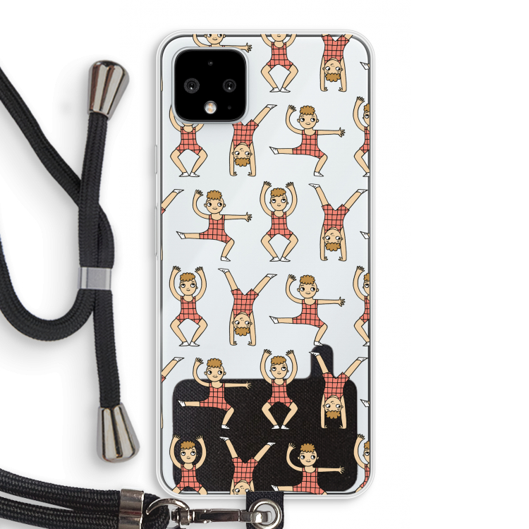 Gymboys: Pixel 4 XL Transparant Hoesje met koord